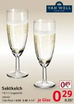 Selgros Van Well Design Sektkelch Angebot