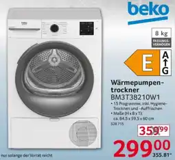 Selgros Beko Wärmepumpentrockner BM3T38210W1 Angebot