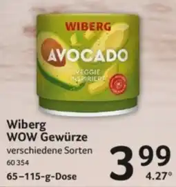 Selgros Wiberg WOW Gewürze Angebot