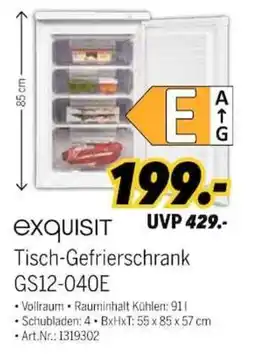MEDIMAX exquisit Tisch-Gefrierschrank Angebot