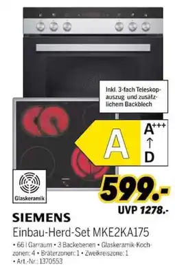 MEDIMAX SIEMENS Einbau-Herd-Set MKE2KA175 Angebot
