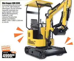 V Baumarkt Mini-Bagger GMB 860B Angebot