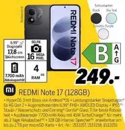 MEDIMAX REDMI Note 17 (128GB) Angebot