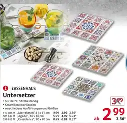 Selgros ZASSENHAUS Untersetzer Angebot