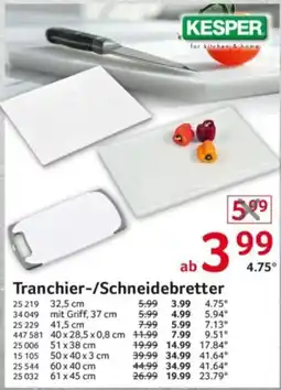 Selgros KESPER Tranchier-/Schneidebretter Angebot