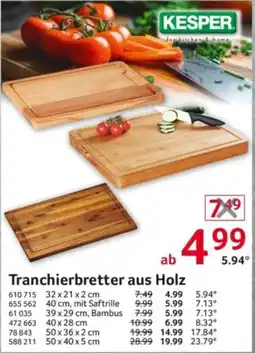 Selgros Tranchierbretter aus Holz Angebot
