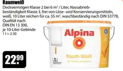 V Baumarkt Alpina Raum-Weiß Angebot