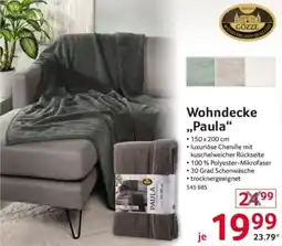 Selgros Wohndecke „Paula“ Angebot