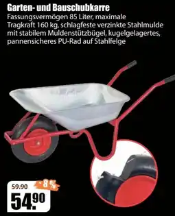 V Baumarkt Garten- und Bauschubkarre Angebot