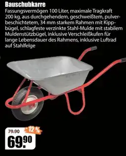 V Baumarkt Bauschubkarre Angebot