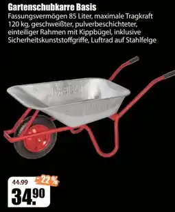 V Baumarkt Gartenschubkarre Basis Angebot