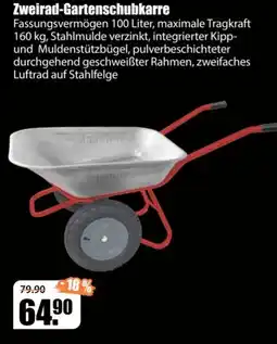 V Baumarkt Zweirad-Gartenschubkarre Angebot