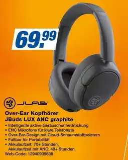 Expert JLAB Over-Ear Kopfhörer JBuds LUX ANC graphite Angebot