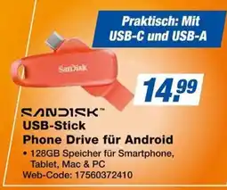Expert SANDISK USB-Stick Phone Drive für Android Angebot
