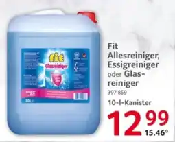 Selgros Fit Allesreiniger, Essigreiniger oder Glasreiniger Angebot