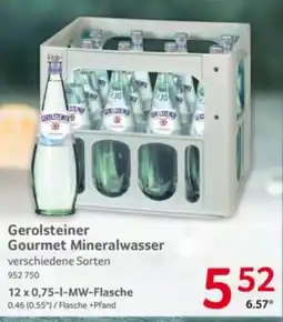 Selgros Gerolsteiner Gourmet Mineralwasser Angebot