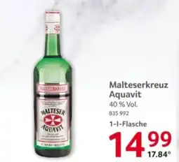 Selgros Malteserkreuz Aquavit Angebot