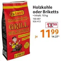 Selgros favorit Holzkohle oder Briketts Angebot