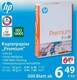 Selgros hp Kopierpapier „Premium“ Angebot