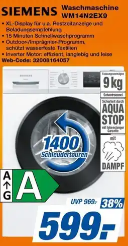 HEM Expert SIEMENS Waschmaschine WM14N2EX9 Angebot