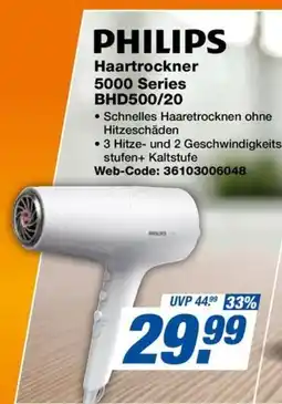 HEM Expert PHILIPS Haartrockner 5000 Series BHD500/20 Angebot