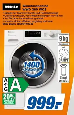 HEM Expert Miele Waschmaschine WWD 380 WCS Angebot