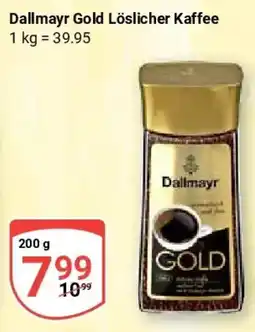Globus Dallmayr Gold Löslicher Kaffee Angebot