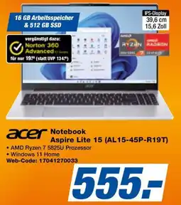 HEM Expert acer Notebook Aspire Lite 15 Angebot