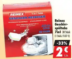 Mäc Geiz Reinex Geschirrspültabs 7in1 Angebot