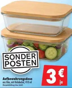 Mäc Geiz Aufbewahrungsdoase aus Glas, mit Holzdeckel Angebot
