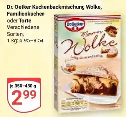 Globus Dr. Oetker Kuchenbackmischung Wolke, Familienkuchen oder Torte Angebot