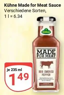 Globus Kühne Made for Meat Sauce Angebot