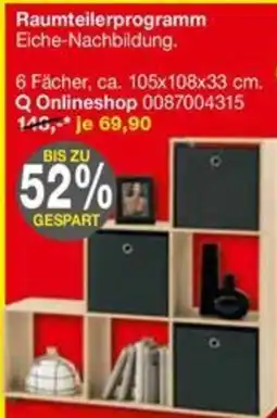 Opti Wohnwelt Raumteilerprogramm Eiche-Nachbildung Angebot