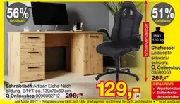 Opti Wohnwelt Schreibtisch Artisan Eiche-Nachbildung Angebot