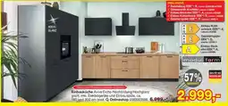 Opti Wohnwelt Einbauküche Aviva Eiche-Nachbildung/Hochglanz Angebot