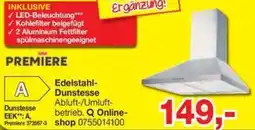 Opti Wohnwelt PREMIERE Edelstahl Dunstesse Angebot