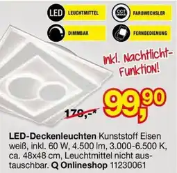 Opti Wohnwelt LED-Deckenleuchten Angebot