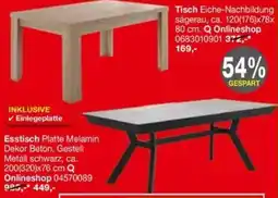 Opti Wohnwelt Tisch Eiche-Nachbildung Angebot