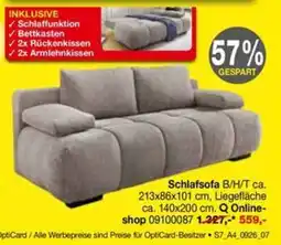 Opti Wohnwelt Schlafsofa B/H/T ca. Angebot