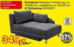 Opti Wohnwelt Schlafsofa Federkern-Polsterung Angebot