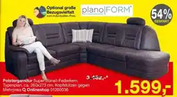 Opti Wohnwelt plano|FORM Polstergarnitur Super-Bonell-Federkern Angebot