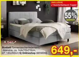 Opti Wohnwelt Boxbett Tonnentaschenfederkern Angebot