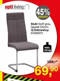 Opti Wohnwelt opti living Stuhl Stoff grau Angebot