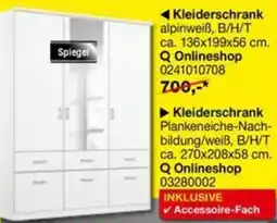 Opti Wohnwelt Kleiderschrank alpinweiß Angebot