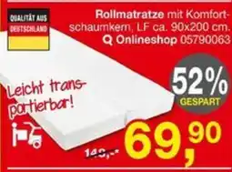 Opti Wohnwelt Rollmatratze Angebot