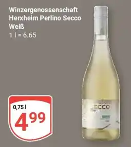 Globus Winzergenossenschaft Herxheim Perlino Secco Weiß Angebot