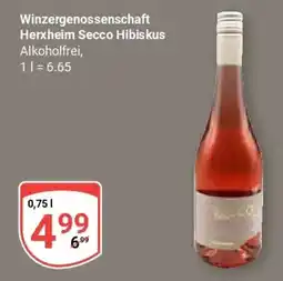 Globus WinzerGenossenschaft Herxheim Secco Hibiskus Angebot