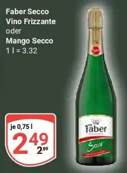 Globus Faber Secco Vino Frizzante oder Mango Secco Angebot