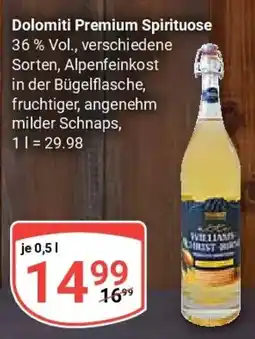 Globus Dolomiti Premium Spirituose Angebot