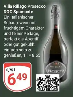 Globus Villa Rillago Prosecco DOC Spumante Angebot